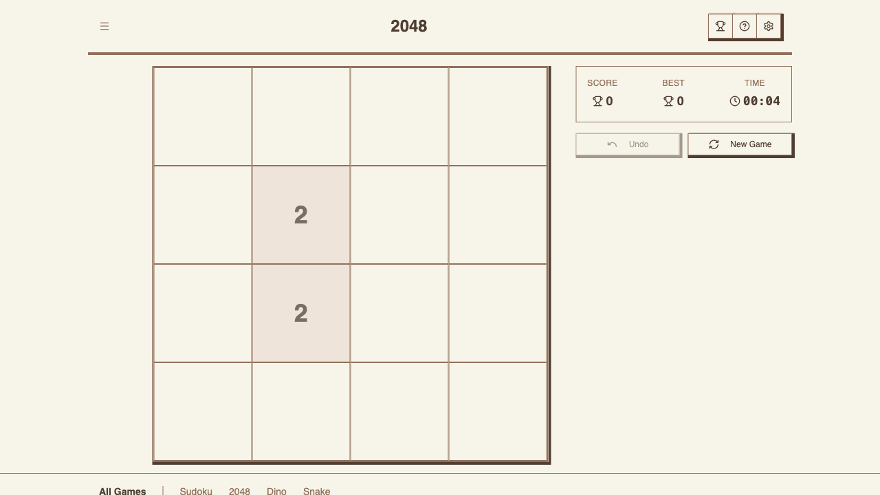 2048 game preview