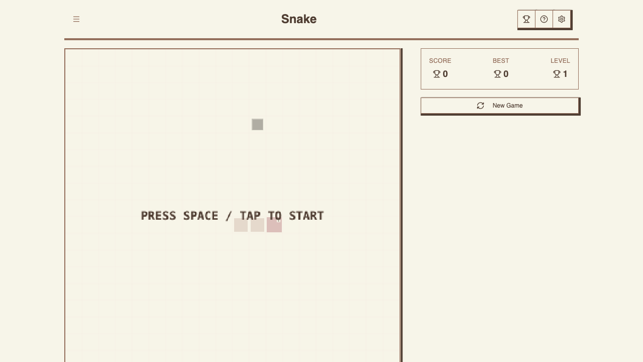 Snake game preview