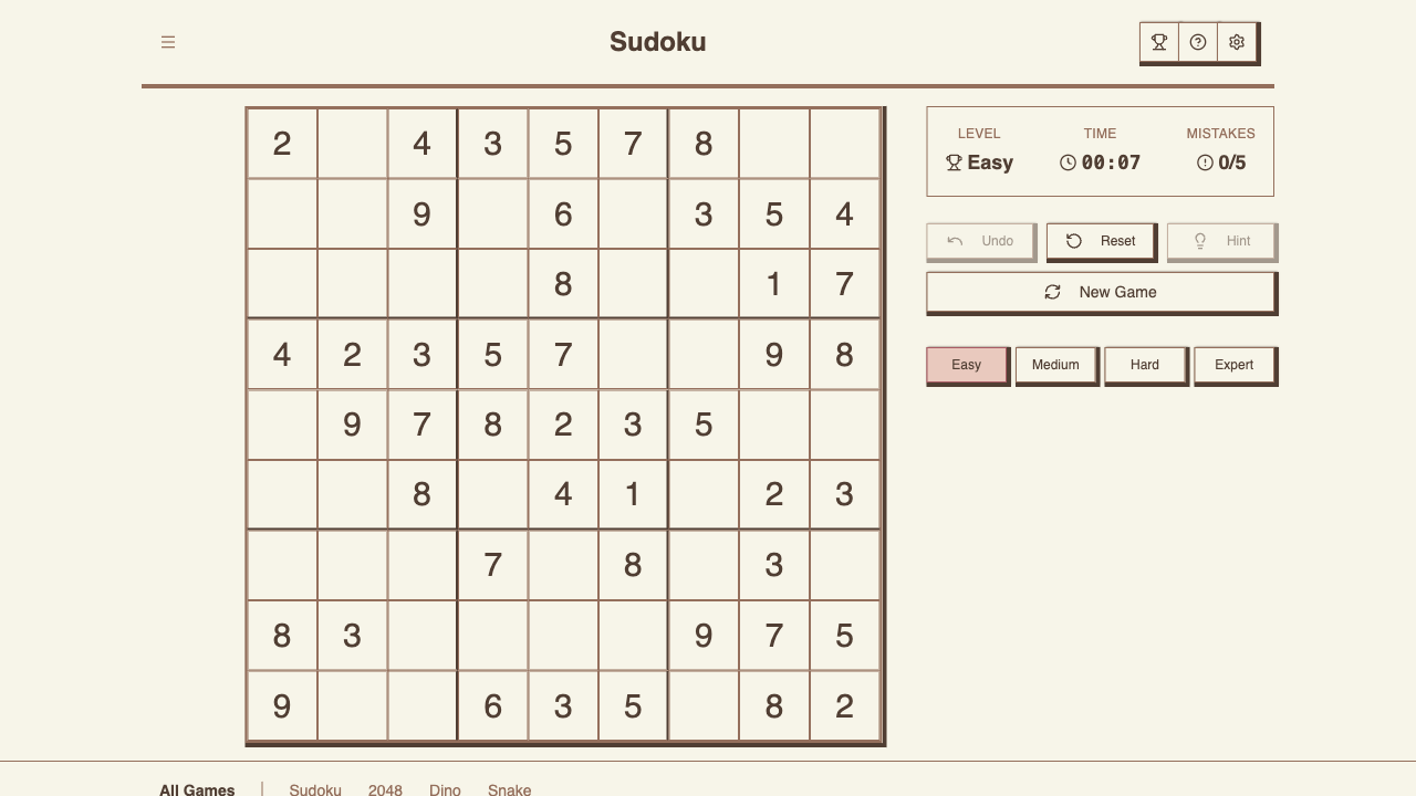 Sudoku game preview